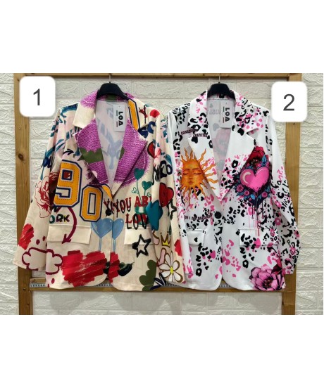 Sacou de Dama cu Desene Engros