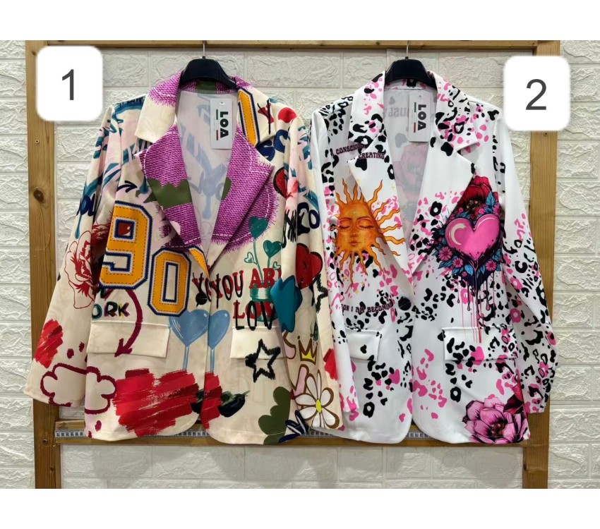 Sacou de Dama cu Desene Engros