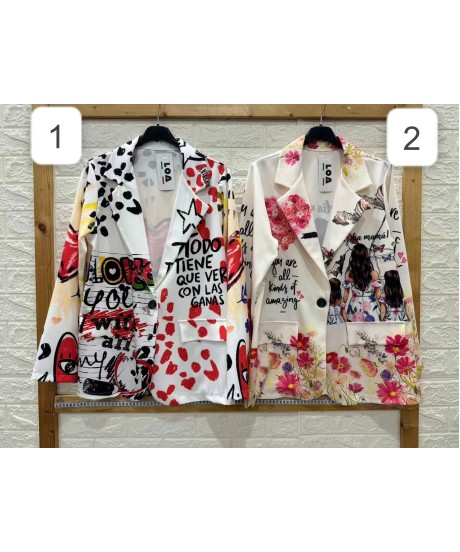 Sacou de Dama cu Desene Engros