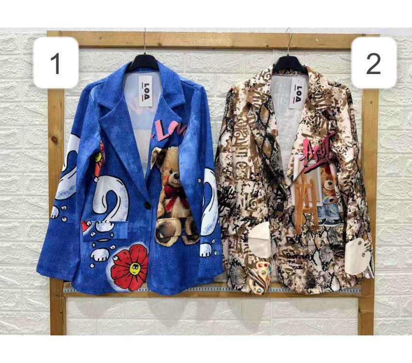 Sacou de Dama cu Desene Engros